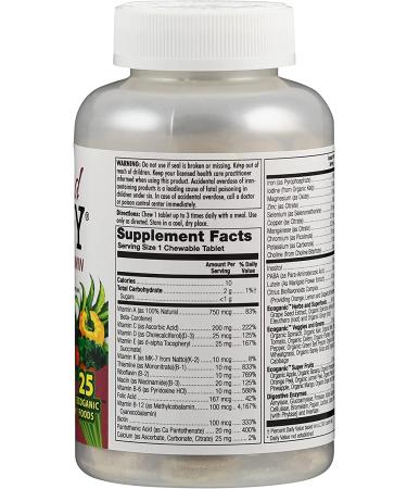 KAL Enhanced Energy Multivitamin - Mango Pineapple Flavor, 60 Chewable Tablets - Buy Online on GoSupps.com