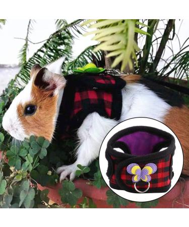 2 Pcs Chinchilla Harness and Leash Small Animals Guinea Pig Walking Harness Vest No Pull Soft Comfort Vest Harness for Hamster Squirrel Ferret and Similar Small Pets (S) - Buy Online on GoSupps.com