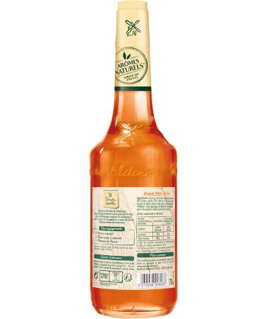 Moulin de Valdonne Apricot Peach Syrup for Refreshing Drinks Cocktails with or without Alcohol No Artificial Flavouring No Colouring 70 cl Bottle - Buy Online on GoSupps.com