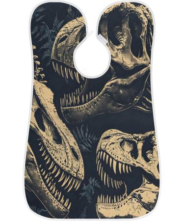 Beard Bib Apron - Skeleton Dinosaur Hair Catcher for Men | Perfect Gifts for Dad on Father's Day Anniversaries & Christmas | Includes 2 Suction Cups - Buy Online on GoSupps.com