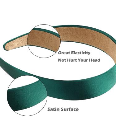 Satin Wide Non-slip Ribbon Hairband Set - 18 Pieces Hard Headbands for Women & Girls - 1.18 inch - Buy Online on GoSupps.com