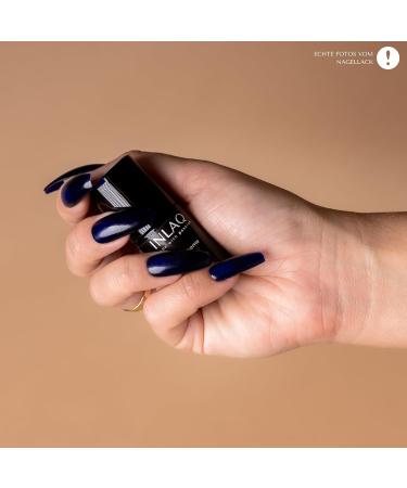INLAQ HEMA Free UV Nail Polish - Stormy Blue 6 ml | Gel Nail Polish without HEMA | UV LED Colors - Buy Online on GoSupps.com