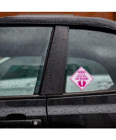 Savita 2pcs Baby Bumper Sticker - Little Princess on Board Car Sign - Pink Baby Car Safety Warning for Various Vehicles - Buy Online on GoSupps.com