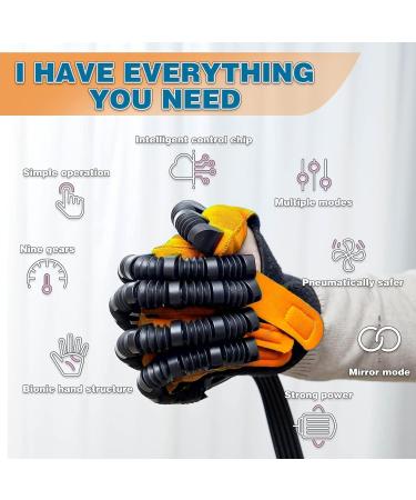 Rehabilitation Robot Gloves Both Hand Stroke Hemiplegia Finger Training Device Finger Orthosis for Long-Term Relief of Hand Dysfunction(Size:XXL Size Color:Orange-Right) XXL size orange-right - Buy Online on GoSupps.com