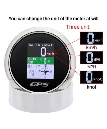 85mm Digital Speed Knife GPS Speedometer | Waterproof IP67 Speed Measuring Device for Auto & Yacht | 12V/24V - Buy Online on GoSupps.com