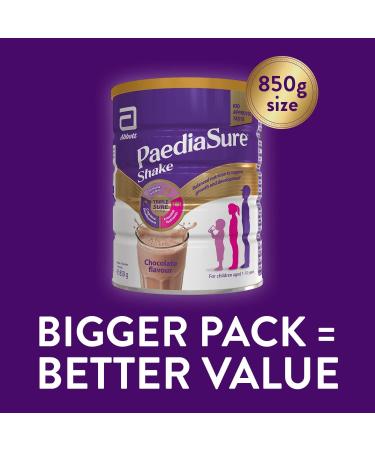 PediaSure Shake 400g Chocolate - Nutritional Supplement for Kids with Protein, Carbs & Essential Fatty Acids - Buy Online on GoSupps.com