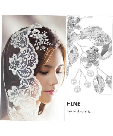 DOITOOL Bridal Hair Comb Clip Hair Accessories Tiara Hair Side Comb Rhinestone Hair Comb Flower Hair Comb Rhinestone Hair Decoration Bride Rhinestones Wedding Iron Sheets - Buy Online on GoSupps.com