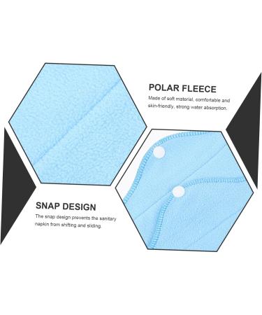 Fomiyes 6-Pack Women's Reusable Polarfleece Menstrual Pads - Eco-Friendly & Washable Binding Napkins for Comfort | Shop Now! - Buy Online on GoSupps.com