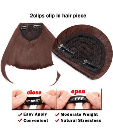 Clip in Hair Bangs Fringe Bangs Hair Extensions Straight Bangs with Temple Hairpieces Thick Full Neat Front Bangs Hair Piece for Women Golden mix Bleach Blonde - Buy Online on GoSupps.com