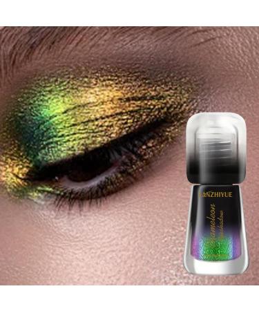 Glitter Chameleon Eyeshadow Shimmer Liquid Metal Colors Shift Eyeshadow Eye Makeup Supplies Highly Pigmented Christmas Halloween Makeup for Girls Women Females 02# - Buy Online on GoSupps.com