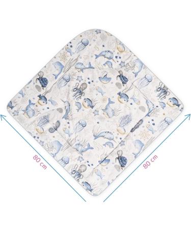 Baby Swaddle Wrap Blanket/Newborn Cotton Swaddling Sleeping Bag 0 to 3 Months (Ocean) 36 - Buy Online on GoSupps.com