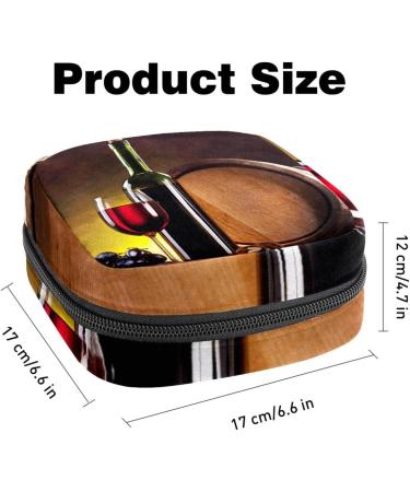 Portable Glass Wine Bottle Storage Bag for Women & Teenage Girls - Stylish Menstruation Cup Holder - Buy Online on GoSupps.com