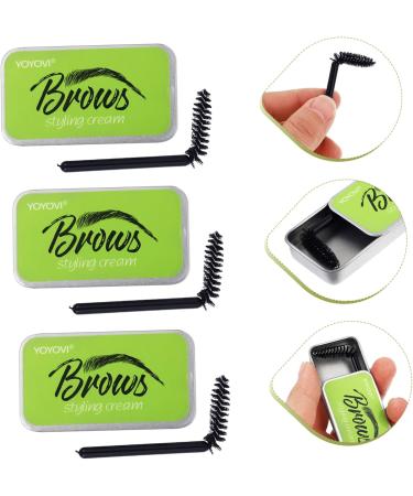 WOONEKY 3 Sets Natural Mascara Brow Cream Waterproof Brow Soap Brow Shaping Soap Woman Brow Soap Gel Texture - Buy Online on GoSupps.com
