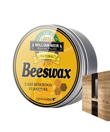 Wood Beeswax Polish | 7oz Natural Beeswax Paste - Waterproof Brighten Beeswaxing Furniture Polish Wood Floor Polish for Home Liangyan