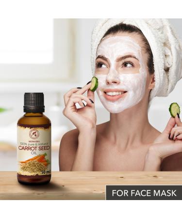 Buy Pure Cold-Pressed Carrot Seed Oil 50ml - Daucus Carota for Skin Body Hair & Nail Care - International Shipping Available - Buy Online on GoSupps.com