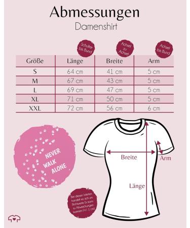 Shirtracer Women's Shirt - Never Walk Alone Paw Prints 06 Pink - Perfect Gift for Dog Owners - Buy Online on GoSupps.com