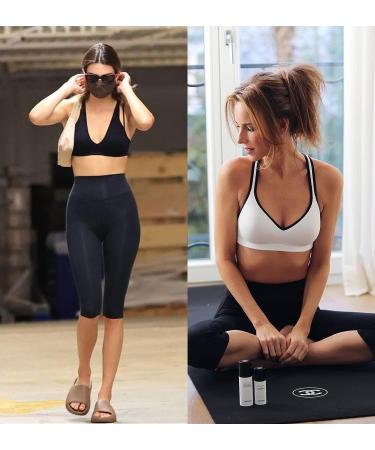 Women's High Waisted Capri Leggings with Pockets - Black, L-XL - Buy Online on GoSupps.com