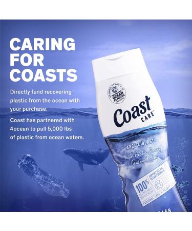 Coast CARE Arctic Blast Body Wash - 18oz (Pack of 6) | Arctic Berry & Crushed Mint - Buy Online on GoSupps.com