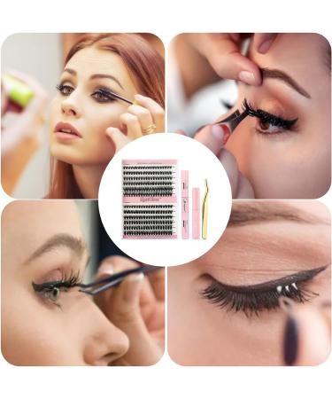DIY Lash Kit Eyelash Applicator Tool | 30D 40D Comfortable Diy Cluster Lash Extension Kit For Cosplay Cosmetics Daily Makeup Coobaa 30D+40D+remover+double-ended glue+tweezers - Buy Online on GoSupps.com