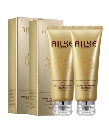 AILKE BOOST LUSTER AILKE Refreshing Facial Cleanser Deep Clean Spots Softens Skin with Cocamide Mea DualAction Whitening Exfoliating Facial Cleanser for Women and Men 120 g Pack of 2 2 Pieces