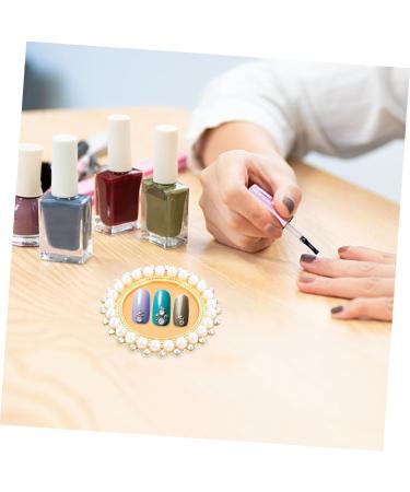 Housoutil Nail Display Board Nail Color Mixing Plate Makeup Paint Plate Nail Building Gel Hybrid Gel Makeup Mixing Palette Nail Polish Zinc Alloy Bracket Photo Frame - Buy Online on GoSupps.com