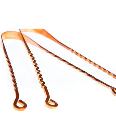 Buy Wonder Care Copper Tongue Cleaner for Couples | Ayurvedic Surgical Tongue Scraper | Copper Zigzag & Twister Cleaners | Best Tongue Cleaner for Adults - Buy Online on GoSupps.com