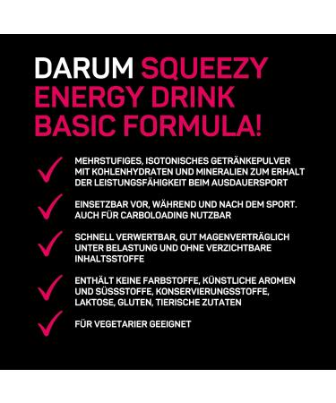 Squeezy Electrolyte Energy Drink | Fructose-Free Low-Sweetness Formula for Optimal Endurance & High Physical Stress - Buy Online on GoSupps.com
