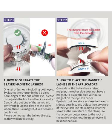 Magnetic Lashes Magnetic Eyelashes Kit for Natural Look Wispy Lashes False Eyelashes with Applicator for Lash Extension at Home - Buy Online on GoSupps.com