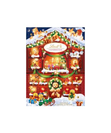 Lindt Advent Calendar BEAR - Advent Calendar for Children - Milk Chocolate - Bears, Bars, Sweets - 172