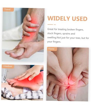 Silicone Gel Thumb Protector Set - 4 Pairs | Valgus Tool Separator Straps | Isolation Care Supplies | Home Curly Gel - White 7x3.5cm - Buy Online on GoSupps.com