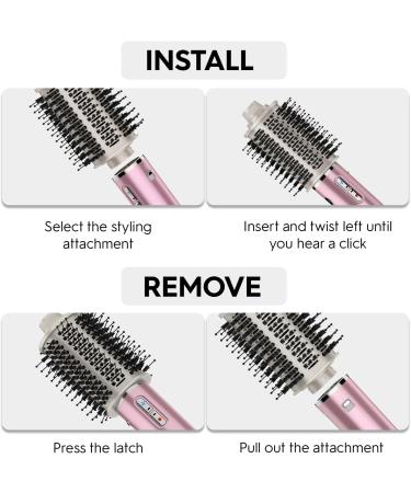 Professional Hair Dryer Brush | 110 000 RPM Hot Air Brush | Fast Drying & Styling for All Hair Types | Ionic Anti-Frizz Technology - Buy Online on GoSupps.com