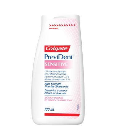 Colgate PreviDent 5000 Plus Sensitive Fluoride Toothpaste 100 mL - Prevident Enamel Protection Dentifrice for Teeth Care Travel Size Mint 100 ml (Pack of 1)
