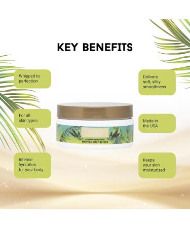 Joyce Giraud Natura Amor Whipped Body Butter Caribbean Rosemary Mint Extra Creamy Ultra Hydrating Non-Greasy 8 Oz - Buy Online on GoSupps.com