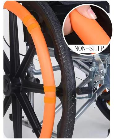 Wheelchair Push Rim Covers 1Pair Wheelchair Cover 22/24In Silicone Wheelchair Push Rim Covers Non-Slip Wear-Resistant Hand Push Protective Cover Rear Wheel Grips Cover(D 22 inch) 22 inch D - Buy Online on GoSupps.com