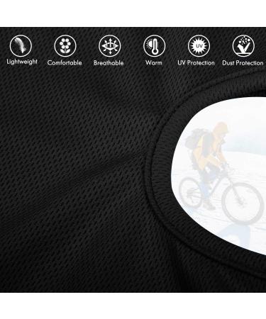 Breathable Black Balaclava Face Mask for Summer Cycling and Motorcycle Riding - Buy Online on GoSupps.com