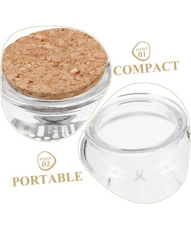 minkissy Nail Cup Nail Dish Cups Manicure Nail Dish Nail Dappen Dish Nail Brush Dappen Cup Acrylic Nail Supplies Nail Liquid Holder Acrylic Nail Tools Cork Glass Stainless - Buy Online on GoSupps.com