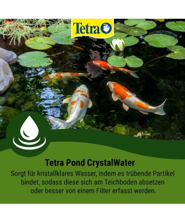 Tetra Pond CrystalWater - Water Clarifier for Garden Ponds | 250 ml Bottle for Crystal Clear Water - Buy Online on GoSupps.com