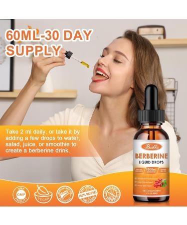 (2 Pack) Berberine Supplement Berberine Liquid Drops with Ceylon Cinnamon Bitter Melon Sugar-Free & Vegan Supplement Supports Immune System & Gastrointestinal Care - 4 FL Oz Pineapple - Buy Online on GoSupps.com