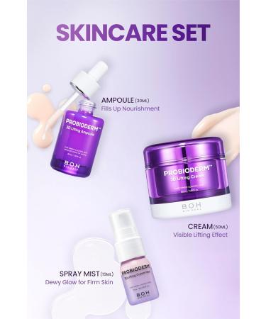 BIOHEAL BOH Probioderm 3D Lifting Skincare Set | Anti-Aging Face Moisturizer Night Cream, Ampoule & Facial Serum Spray | Korean Skin Care Kit for Firming & Hydration | K Beauty Gift Set for Women - Buy Online on GoSupps.com