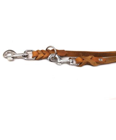 Adjustable Double Linen Dog Liner for Small & Large Dogs - 5m x 15mm Cognac - Buy Online on GoSupps.com