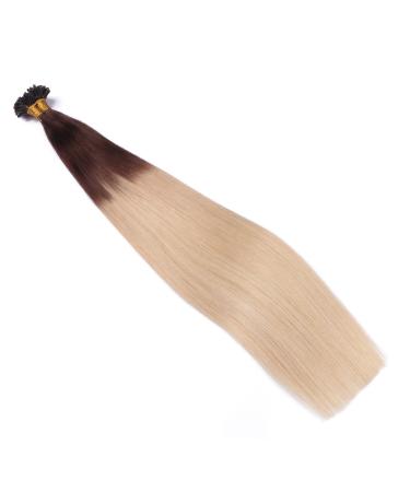 Shop High-Quality Keratin Bonding #2/60 Ombre U-Tip Hair Extensions - 50cm 150 Strands of 100% Remy Real Hair by Novon - 75g - Buy Online on GoSupps.com