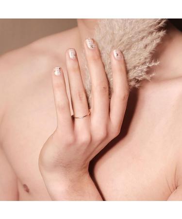 Avoa Beauty Nail Film - Off the Grid | White Gold Transparent Nail Art Wraps | Long-Lasting Self-Adhesive Design for Stunning Nails - Buy Online on GoSupps.com