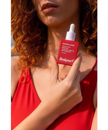 Marine Layer Bodysurf Face Oil - Natural Retinol Alternative with Bakuchiol & Squalane - Lightweight Hydrating Facial Oil for Women - Buy Online on GoSupps.com