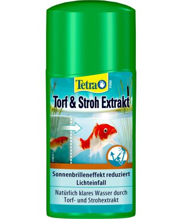 Tetra Pond Peat & Straw Extract - Water care for naturally clear pond water with purely plant-based active ingredients 250 ml bottle