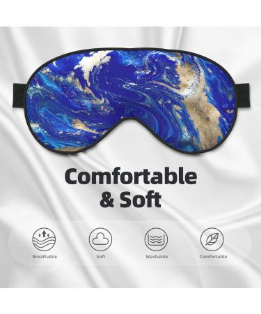 Abstract Marble Sleep Mask | Soft Adjustable Blackout Eye Mask for Men & Women - Dream Comfortably - Buy Online on GoSupps.com