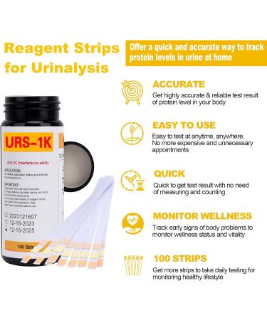 Keto Test Strips Urine Test Strips 100pcs Ketone Reagent Strips 15S Accurate Results VC Resistant Reliable Portable for Keto Dieters Ketosis Home Urinalysis Tester Kit - Buy Online on GoSupps.com