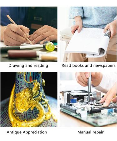 Magnifying Glass Wide Horizontal Lens(5X 10XMagnification)- W/Large Viewing Area Ideal for Reading Small Prints Small Gift - Buy Online on GoSupps.com