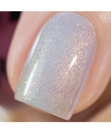 White Nail Polish - Glitter Nail Polish - Glitter Nail Varnish Quick Dry - Shiny Sparkly Nail Varnish - Breathable Nail Polish - French Manicure Nail Polish for Women Girls Nail Art - Buy Online on GoSupps.com