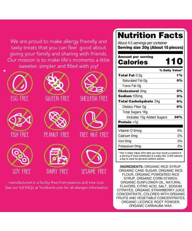 Yummyearth Strawberry Licorice 5 oz - Buy Online on GoSupps.com