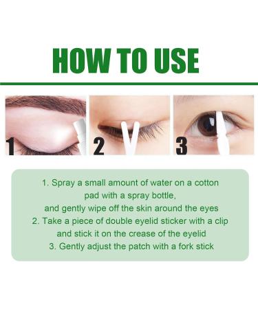 Double Eyelid Tape - Invisible Sticker Strips with Fork Rods Tweezers | Instant Eye Lift Eyelid Lifter Eye Tape for Droopy Eyes Fanelod - Buy Online on GoSupps.com